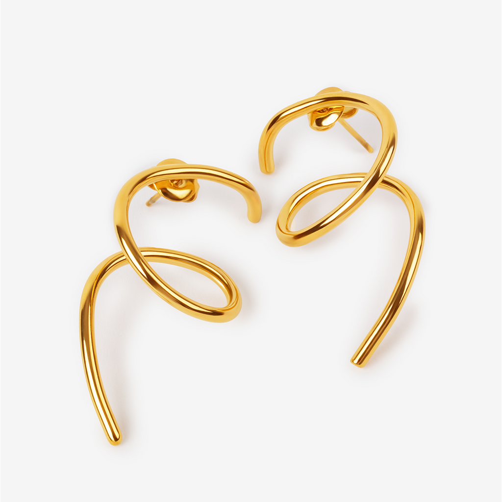 Golden Flutter - Earrings