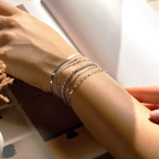 Fashionable - Set of 6 Silver Bracelets