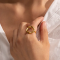 Twisted Hoop - Ring
