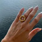 Twisted Hoop - Ring