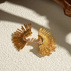 Studded Sunrays - Earrings