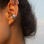 Perla - Silver Earcuffs (2 pcs)
