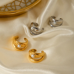 Perla - Silver Earcuffs (2 pcs)