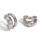 Perla - Silver Earcuffs (2 pcs)