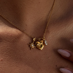 Mom's Heart - 3 Pendants Necklace