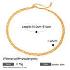 Golden Braids - Necklace