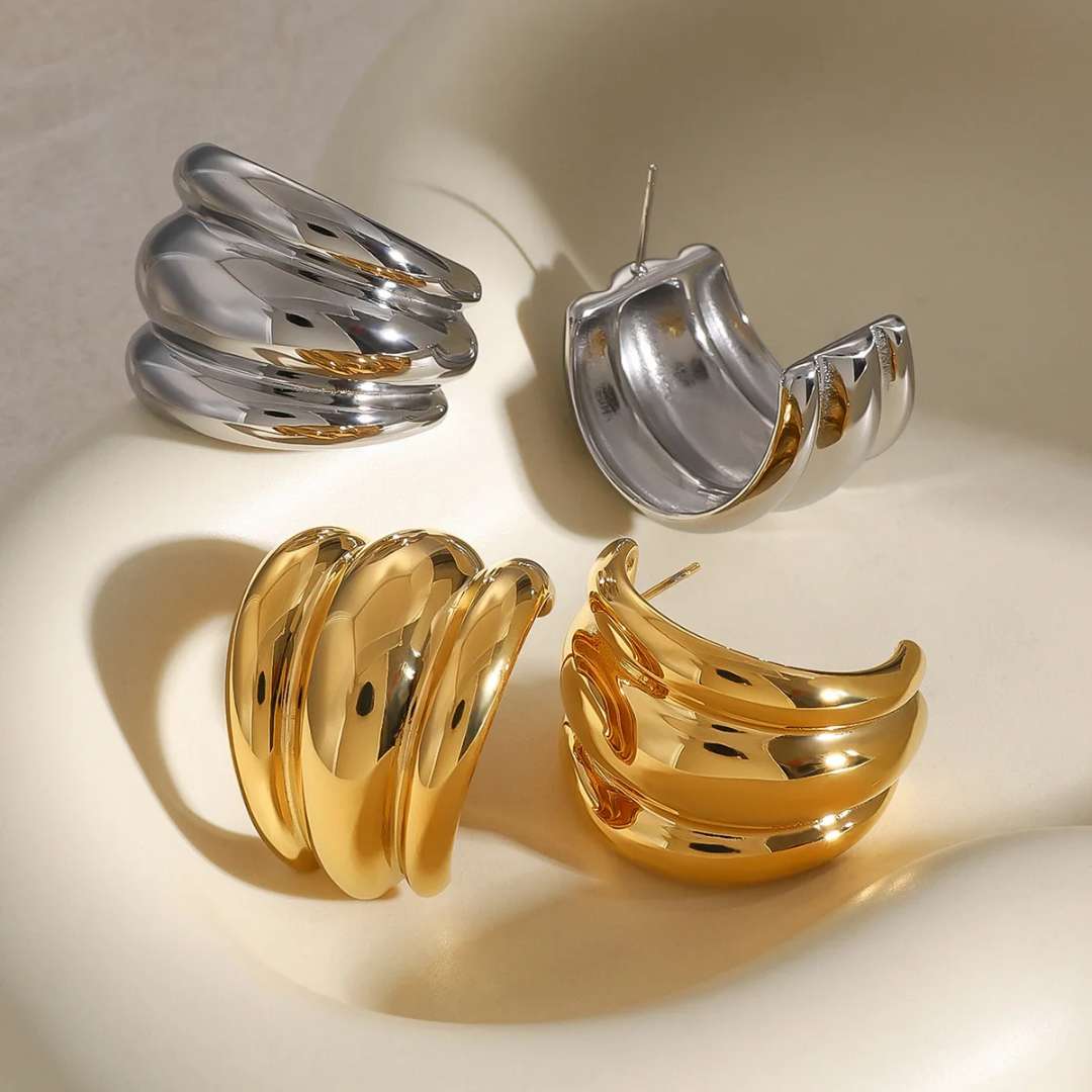 Chunky - Silver Earrings