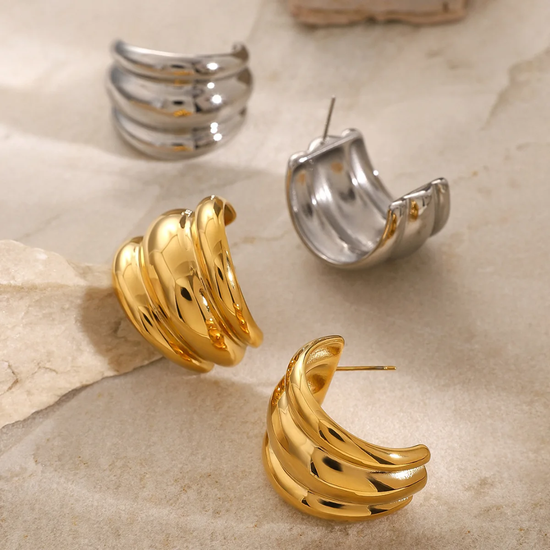 Chunky - Silver Earrings