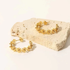 Floral Hoop - Earrings