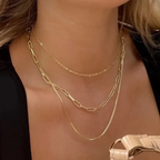 Trinity Gleam - 3 Layers Necklace