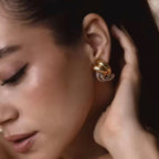 Duo Knot - Earrings (Gold & Silver)