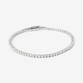 Moissanite Sterling Silver Tennis Bracelet - GRA Certified