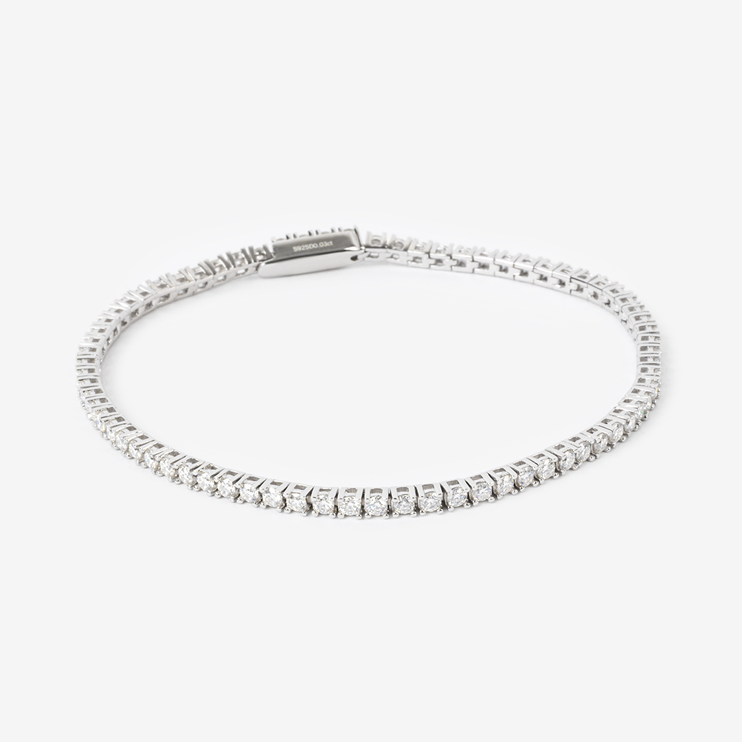 0.03 ct. Moissanite Tennis Bracelet