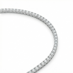Moissanite Sterling Silver Tennis Bracelet - GRA Certified