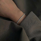 Moissanite Sterling Silver Tennis Bracelet - GRA Certified