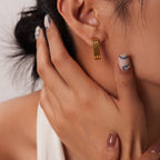 Elongated Hoops - Earrings
