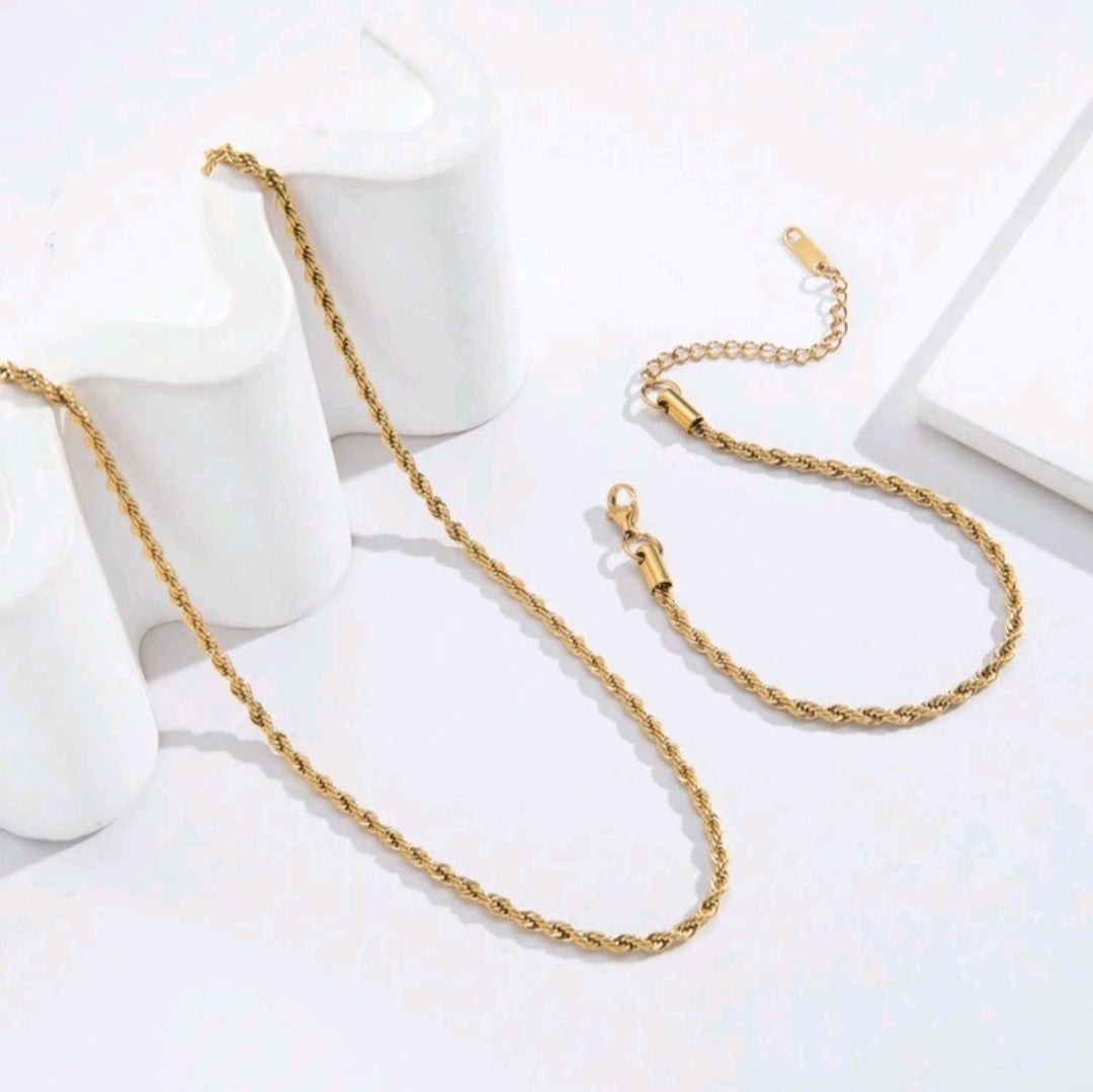 The Rope - Necklace and Bracelet Set