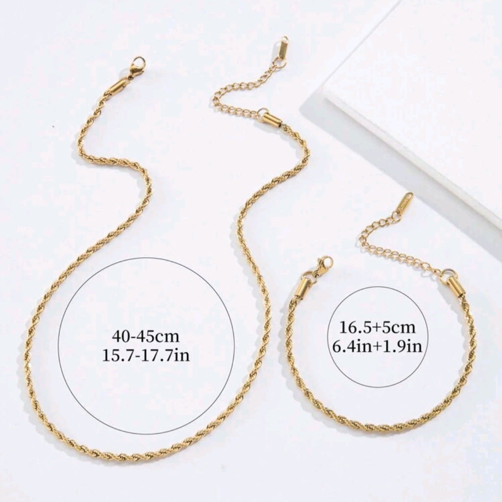 The Rope - Necklace and Bracelet Set