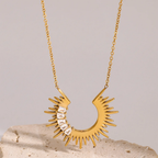 Studded Sunrays - Necklace