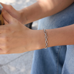 Edgy - Silver Bracelet