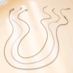 Classy - Set of 3 Silver Necklaces