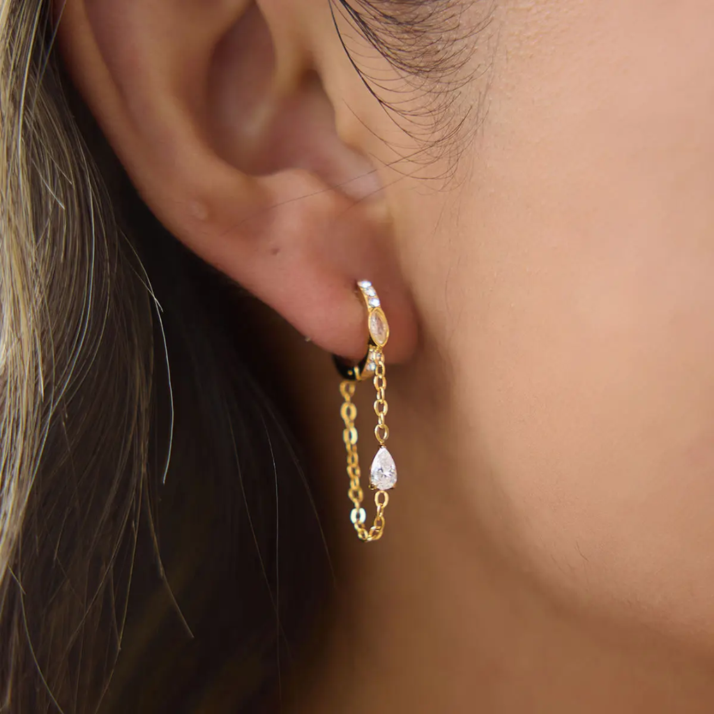White Summer Hoops - Earrings