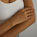 Classy Studs - Hand Chain