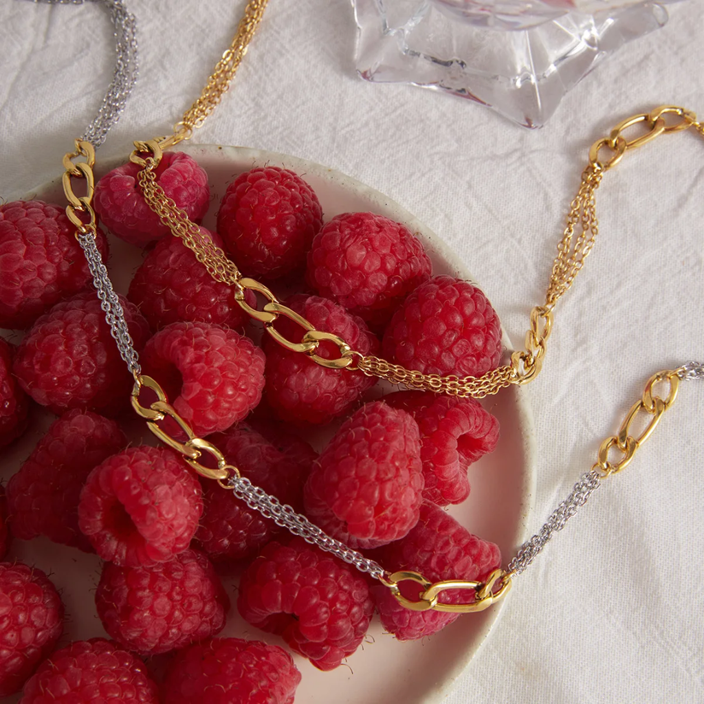 Summer Elegance - Gold & Silver Necklace