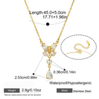 Studded Flutter - Necklace