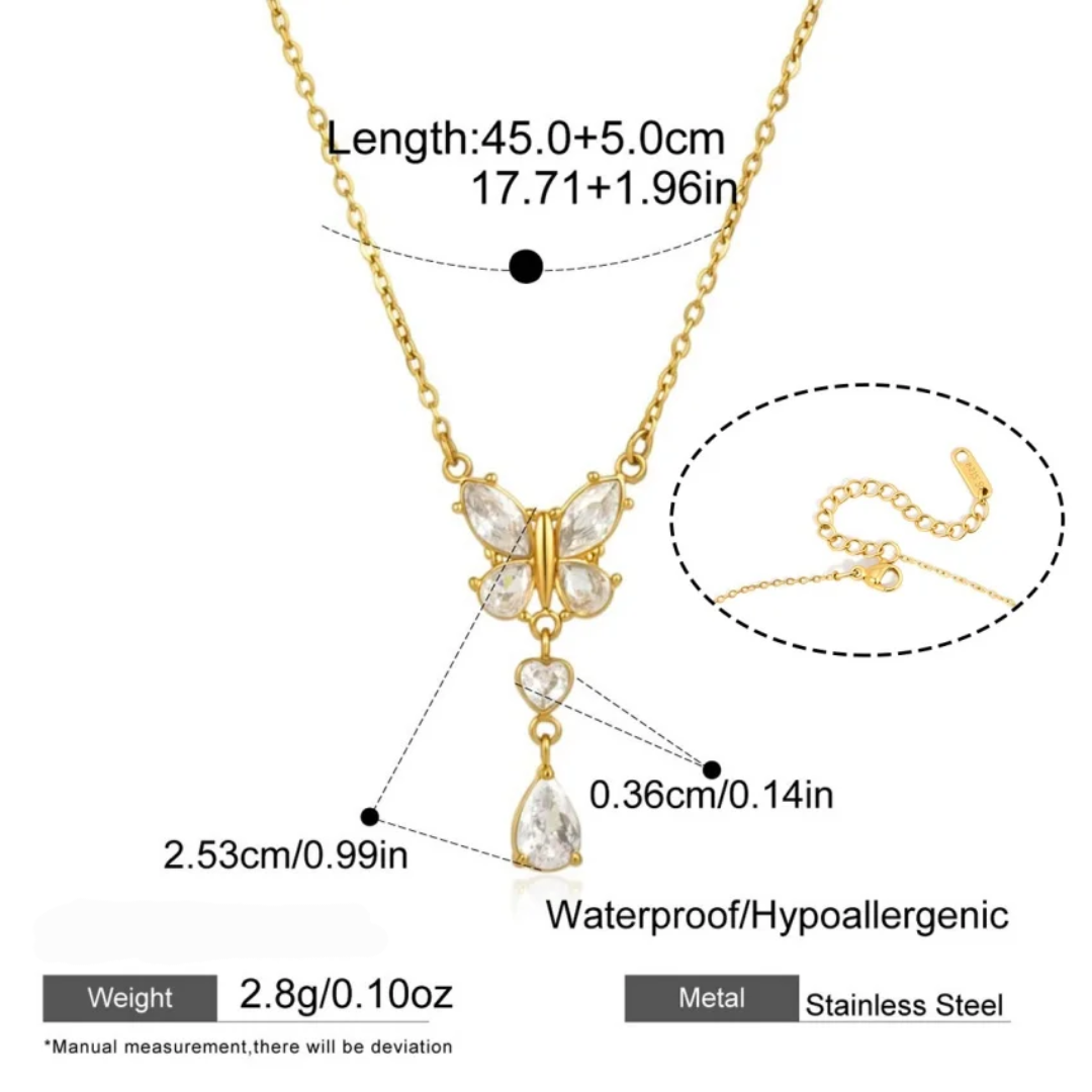 Studded Flutter - Necklace
