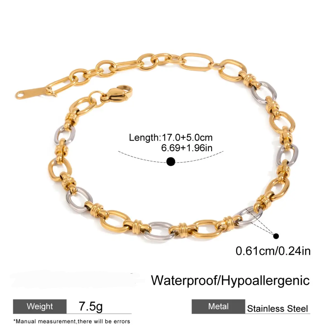 The Duo - Gold and Silver Bracelet