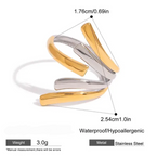 Trendy - Gold & Silver Ring
