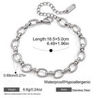 Edgy - Silver Bracelet