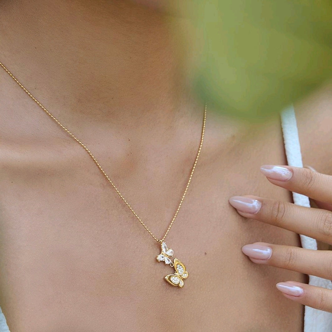 Duo Butterfly - Necklace