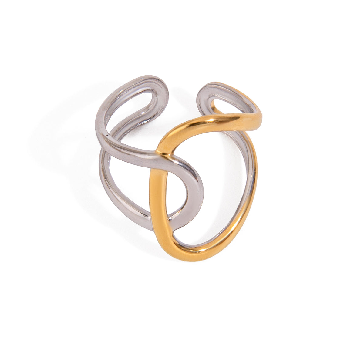 Knot - Gold & Silver Ring