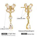 Studded Flutter - Earrings