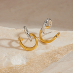 The Funky - Gold & Silver Earrings