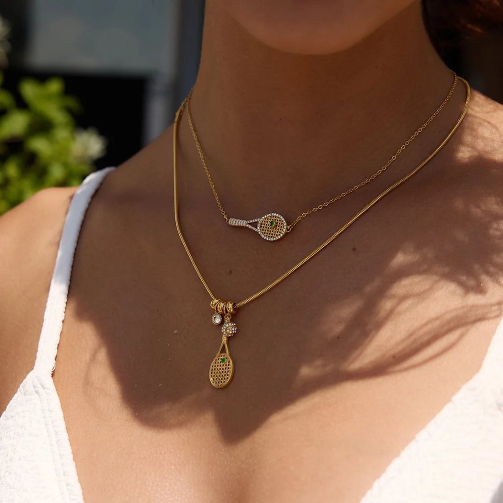 Green Racket - Necklace