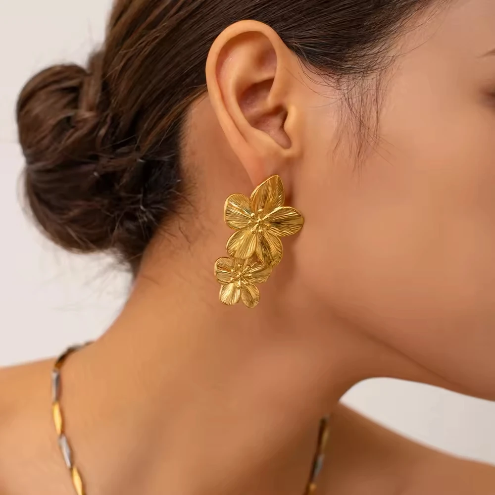 Double Blossom - Earrings