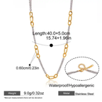 Summer Elegance - Gold & Silver Necklace