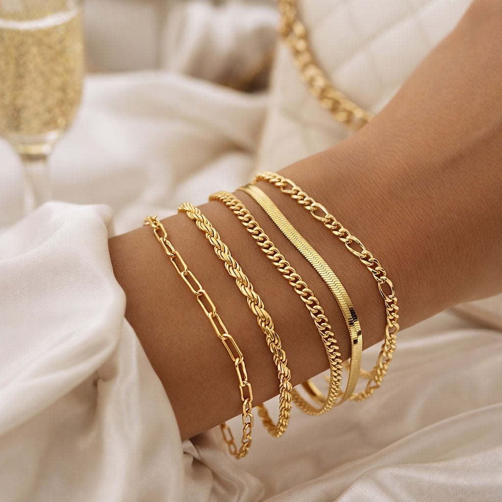 Elegant - Set of 5 Bracelets