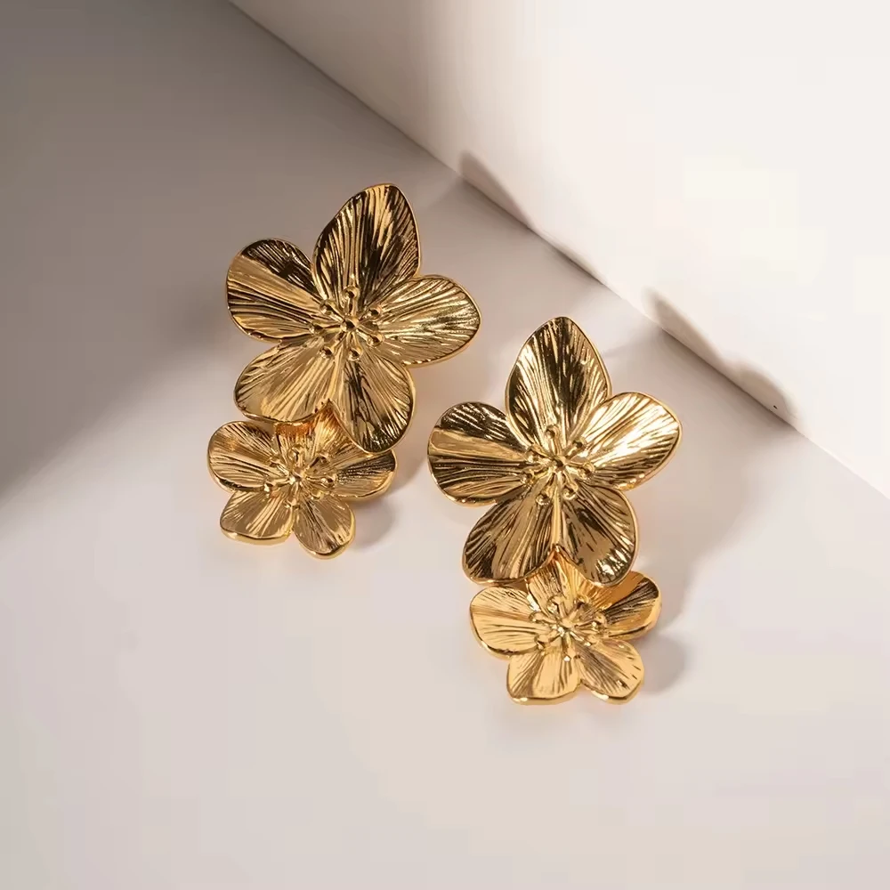 Double Blossom - Earrings