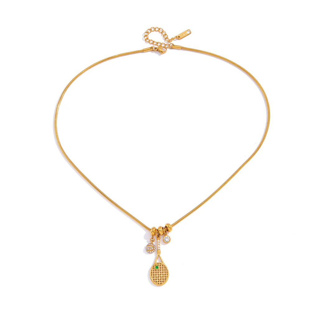 Green Tennis - Necklace