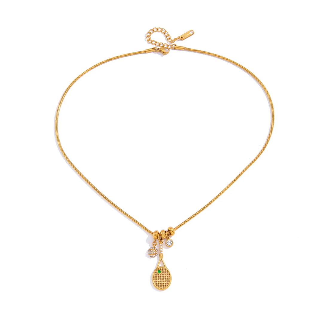 Green Tennis - Necklace