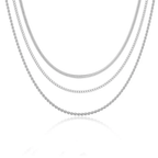 Classy - Set of 3 Silver Necklaces