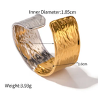 Edgy - Gold & Silver Ring