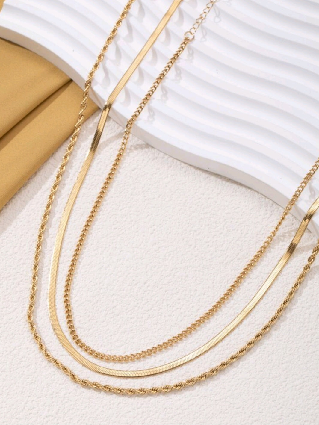 Elegant - Set of 3 Necklaces