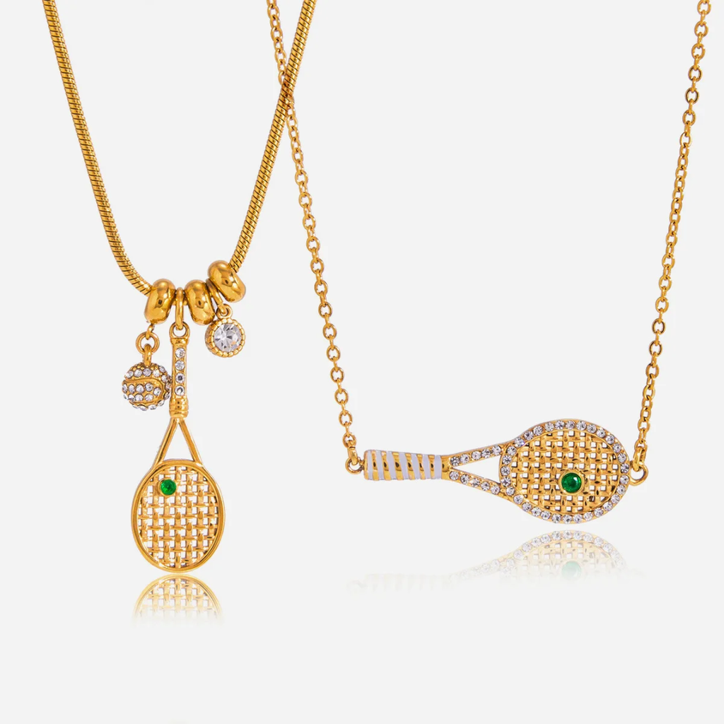 Green Tennis - Necklace