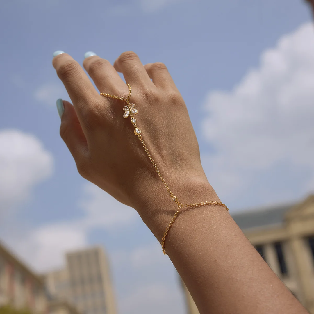 Golden Flutter - Hand Chain