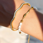 Studded Waves - Bangle